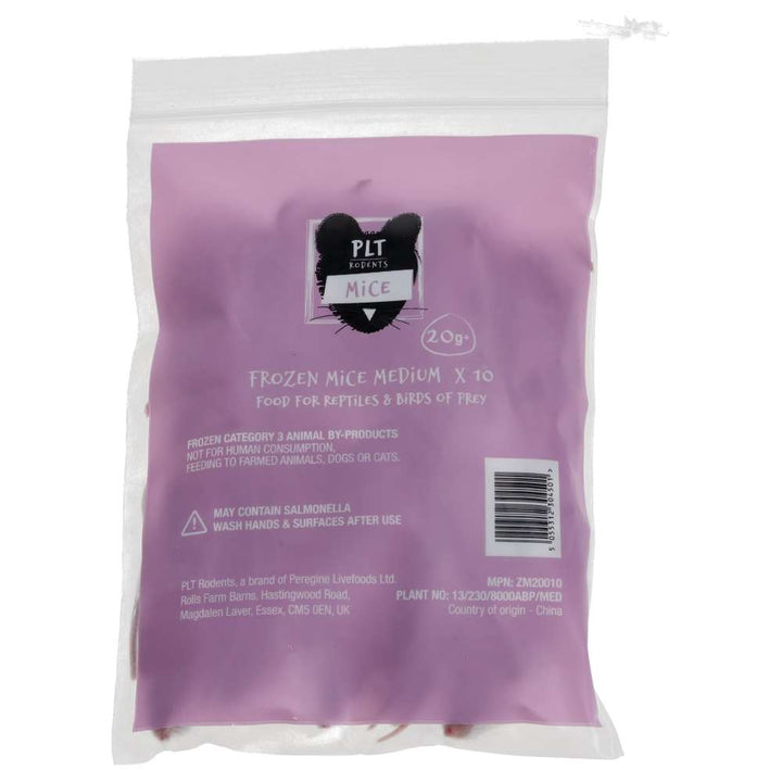 PLT Frozen Mice Medium 20g+ 10 pack