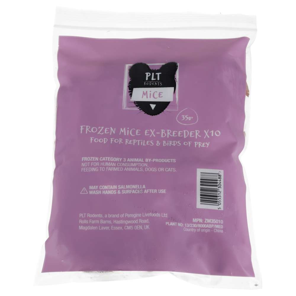 PLT Frozen Mice Ex-Breeders 35g+ 10 pack