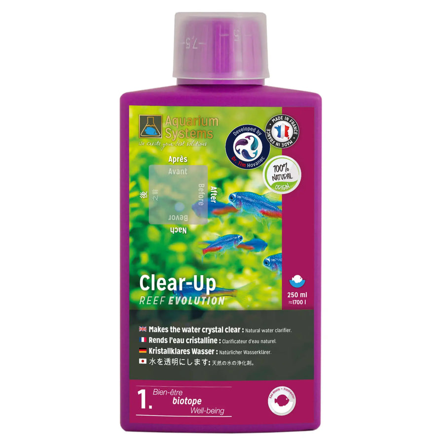 Buy Aquarium Systems Clear-Up Freshwater 250ml (1VAF001) Online at £13.19 from Reptile Centre