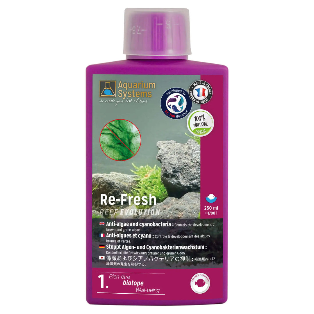 Buy Aquarium Systems Re-Fresh Freshwater 250ml (1VAF005) Online at £17.09 from Reptile Centre