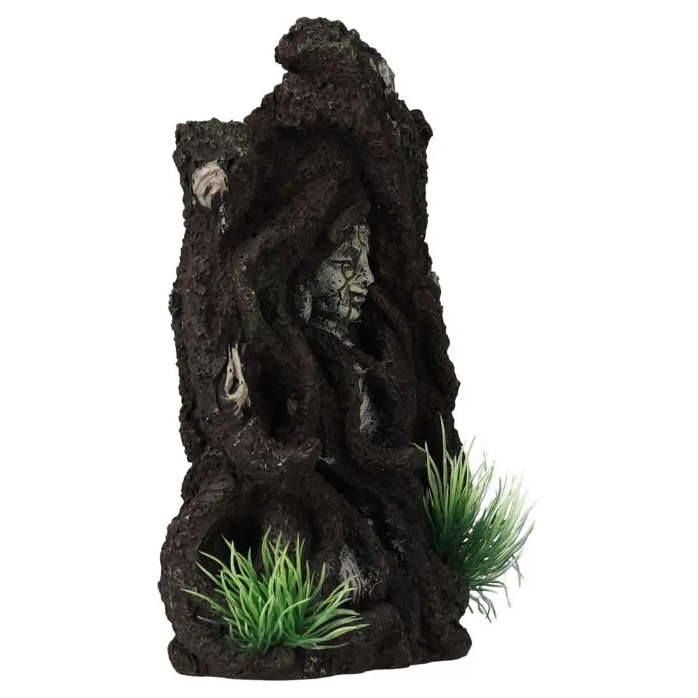 AQ Khmer Shrine in vines - side on view