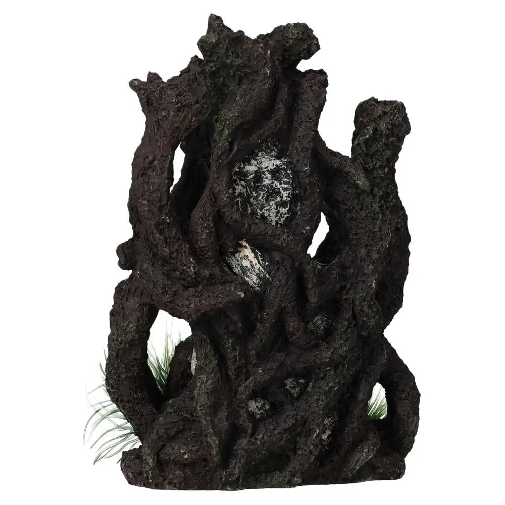 AQ Khmer Shrine in vines - back view