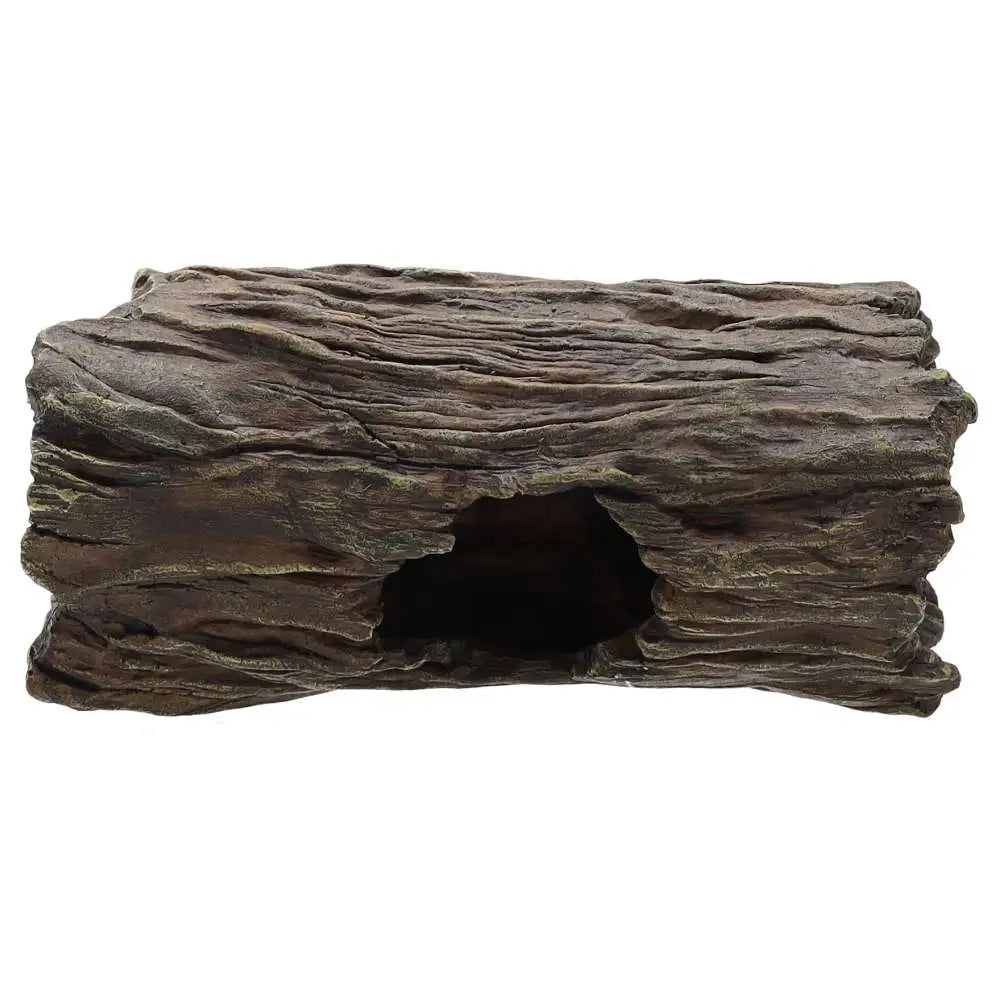 AQ Mini Log Hide with suction Cups 155x85x75mm
 - front view