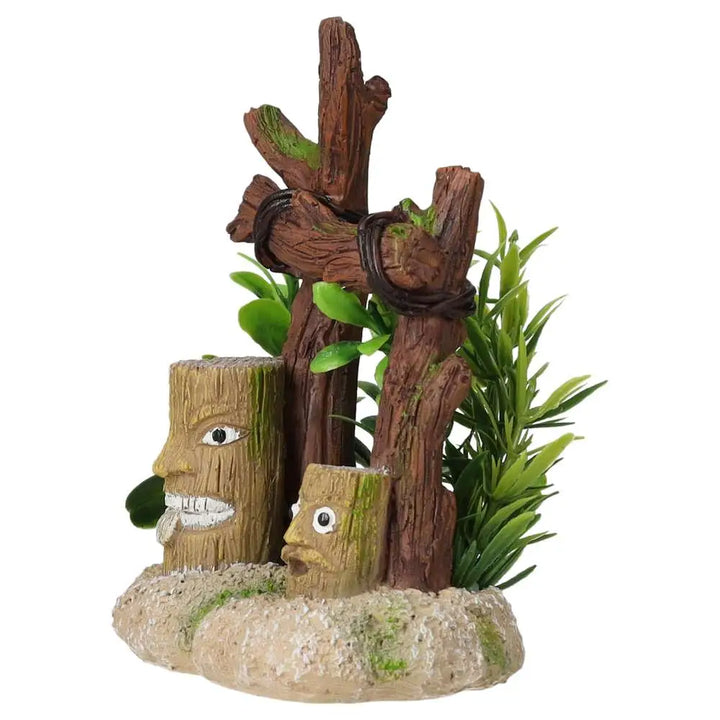 AquaSpectra Tiki Statue Decor