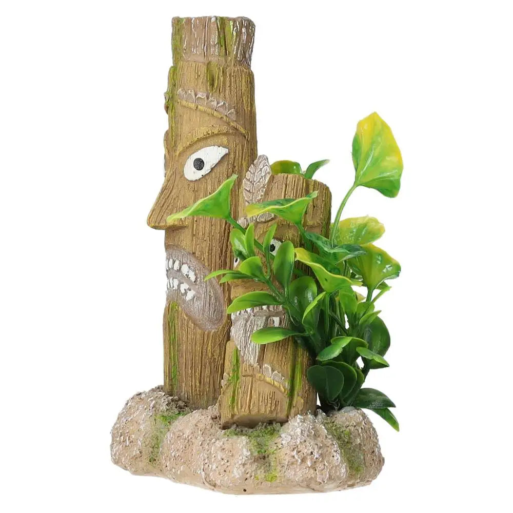 AquaSpectra Tiki Statue Decor