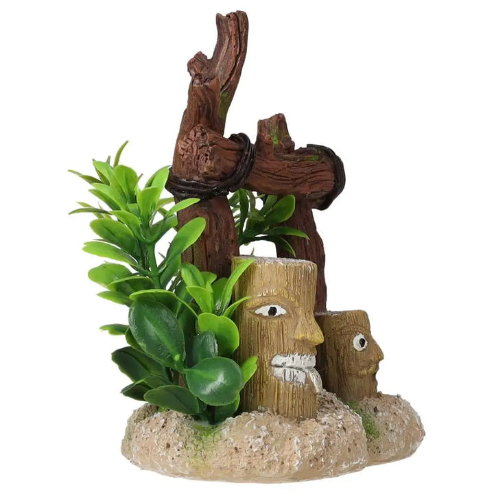 AquaSpectra Tiki Statue Decor