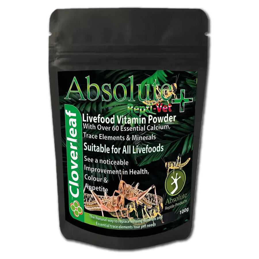 Cloverleaf Absolute Repti - Vet Multi - Vitamin Dusting Powder 100G Supplements