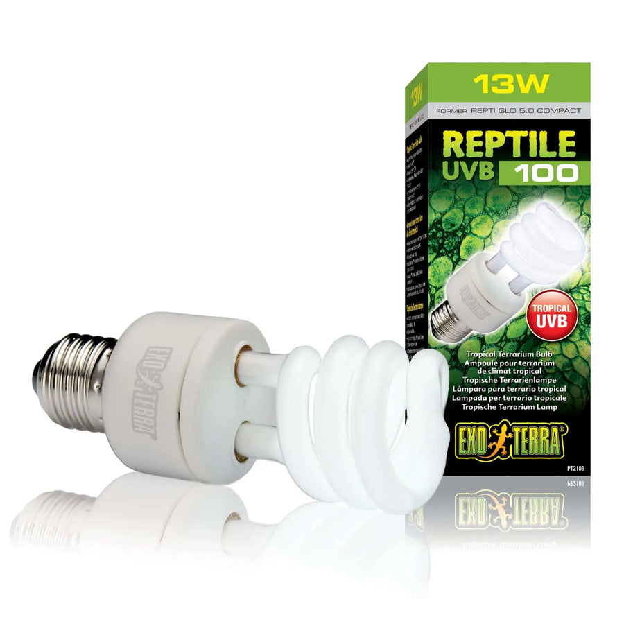 Buy Exo Terra Reptile UVB100 Compact Lamp (LHC215) Online at £27.19 from Reptile Centre