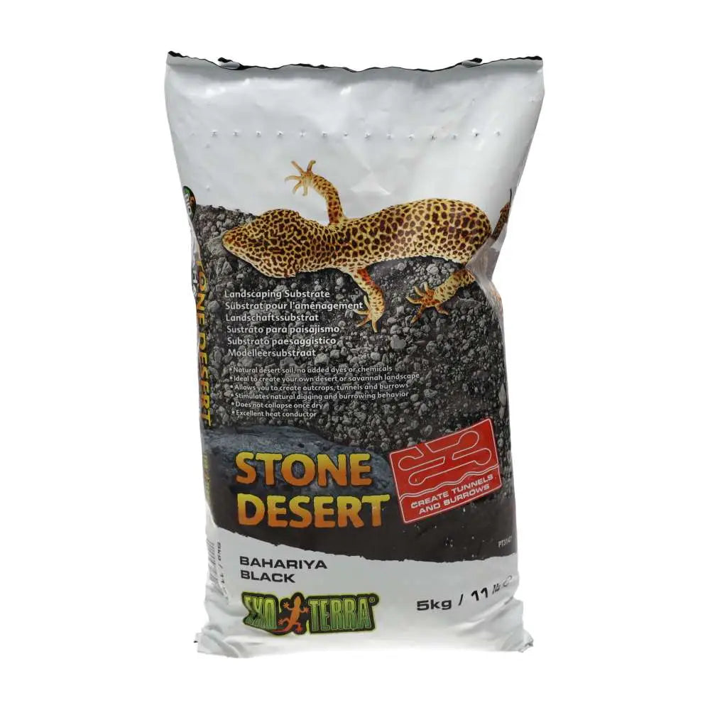 Exo Terra Stone Desert Substrate Black 5KG Substrates