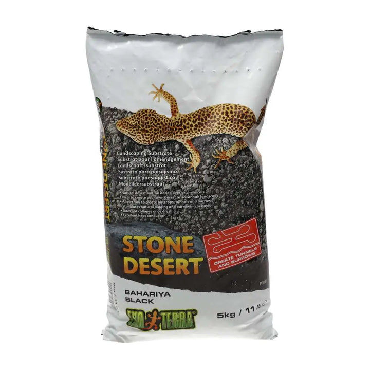 Exo Terra Stone Desert Substrate Black 5KG Substrates