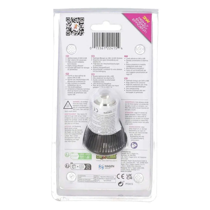 Exo Terra Terrasky Uvb Led Spot Bulb 3W Lighting
