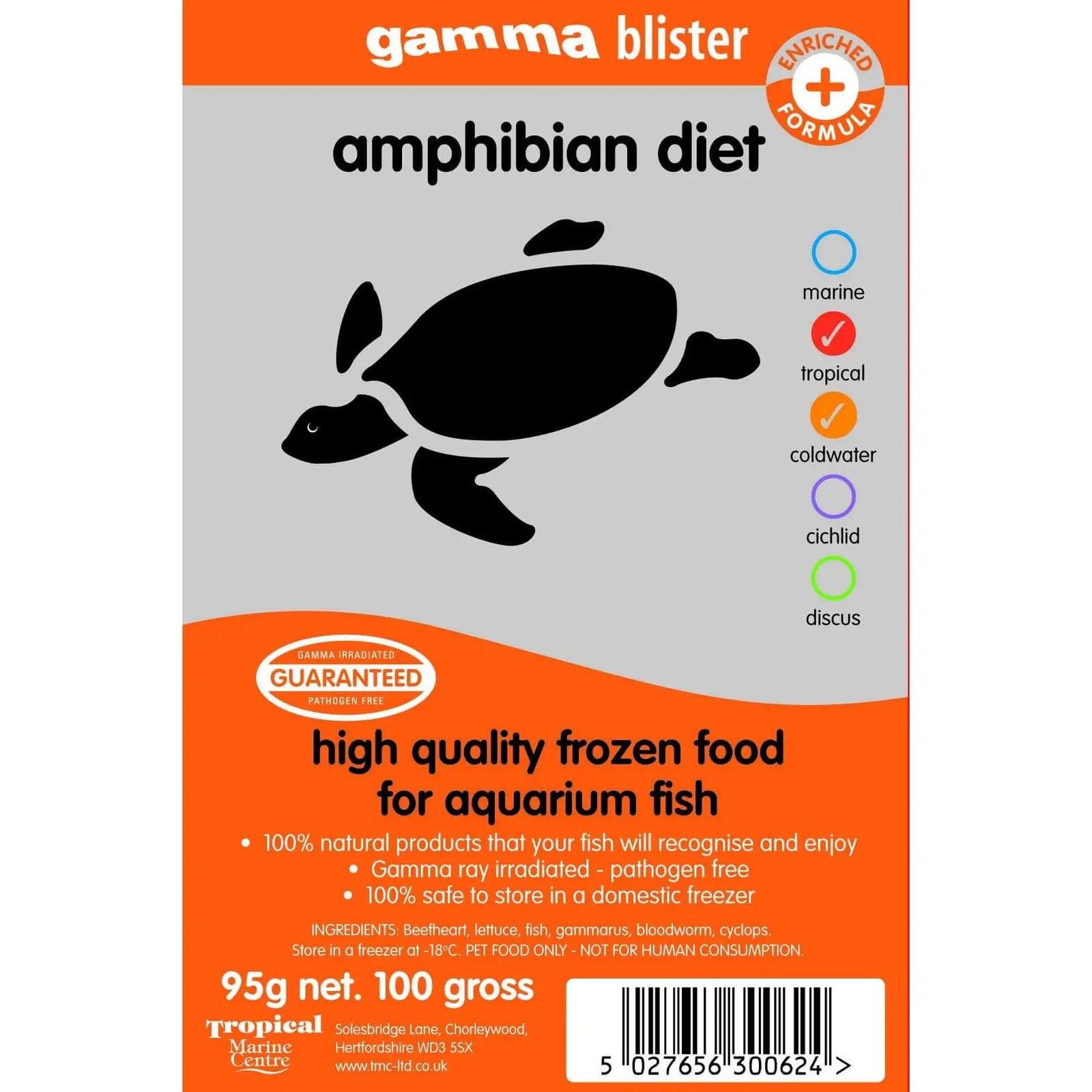 Buy Gamma Frozen Blister Amphibian Diet 95g online