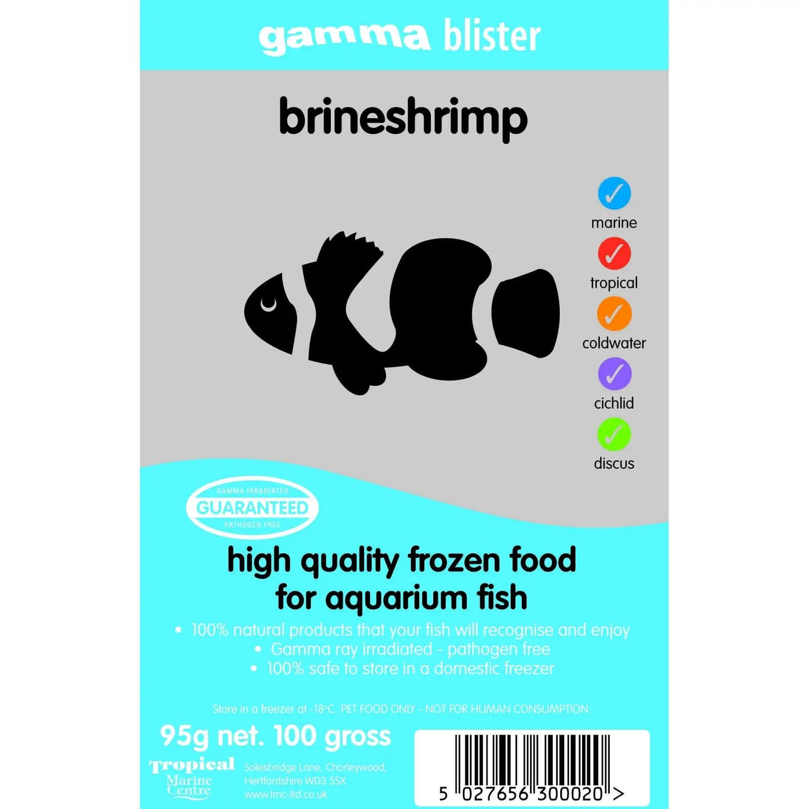 Buy Gamma Frozen Blister Brineshrimp 95g online