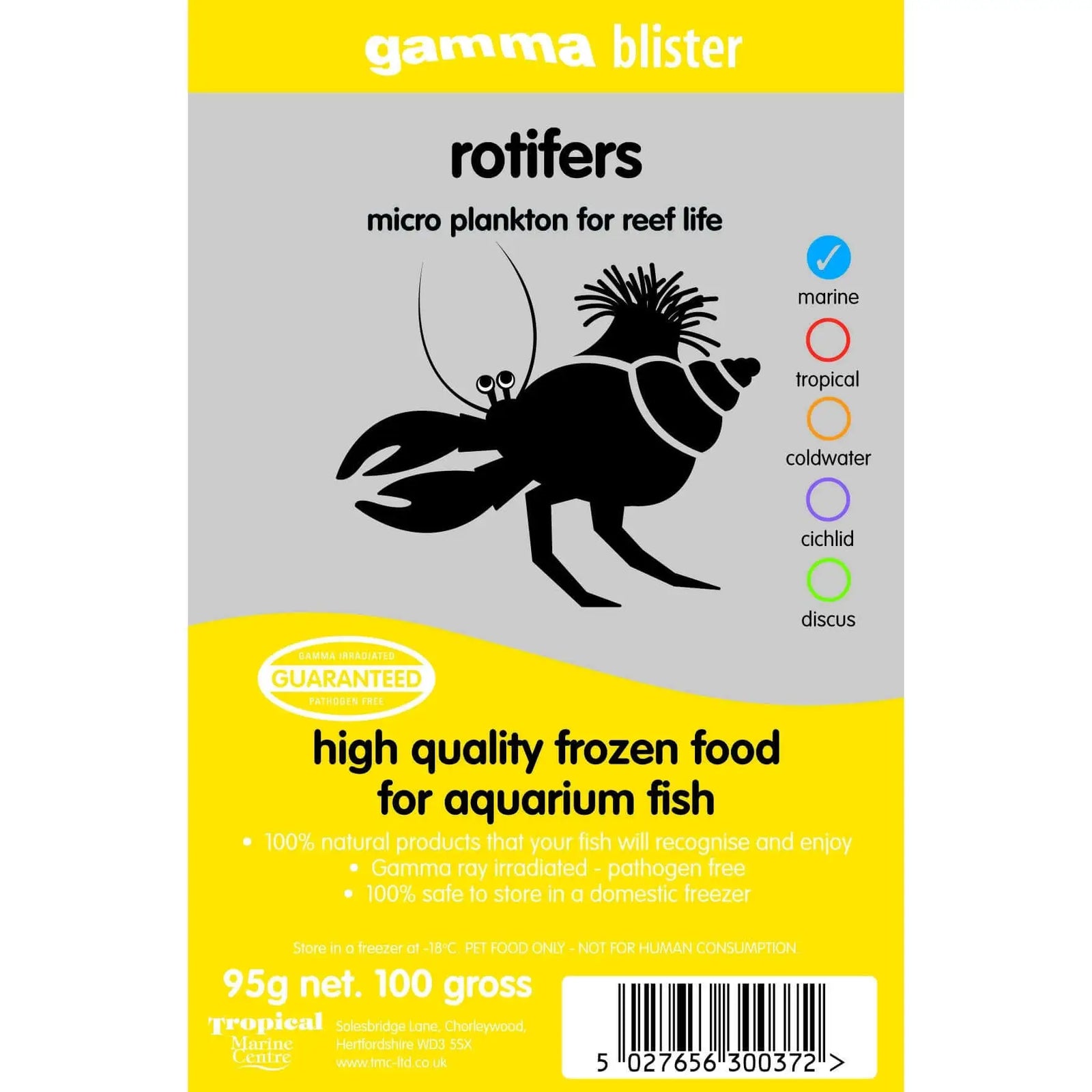 Buy Gamma Frozen Blister Rotifers 95g online