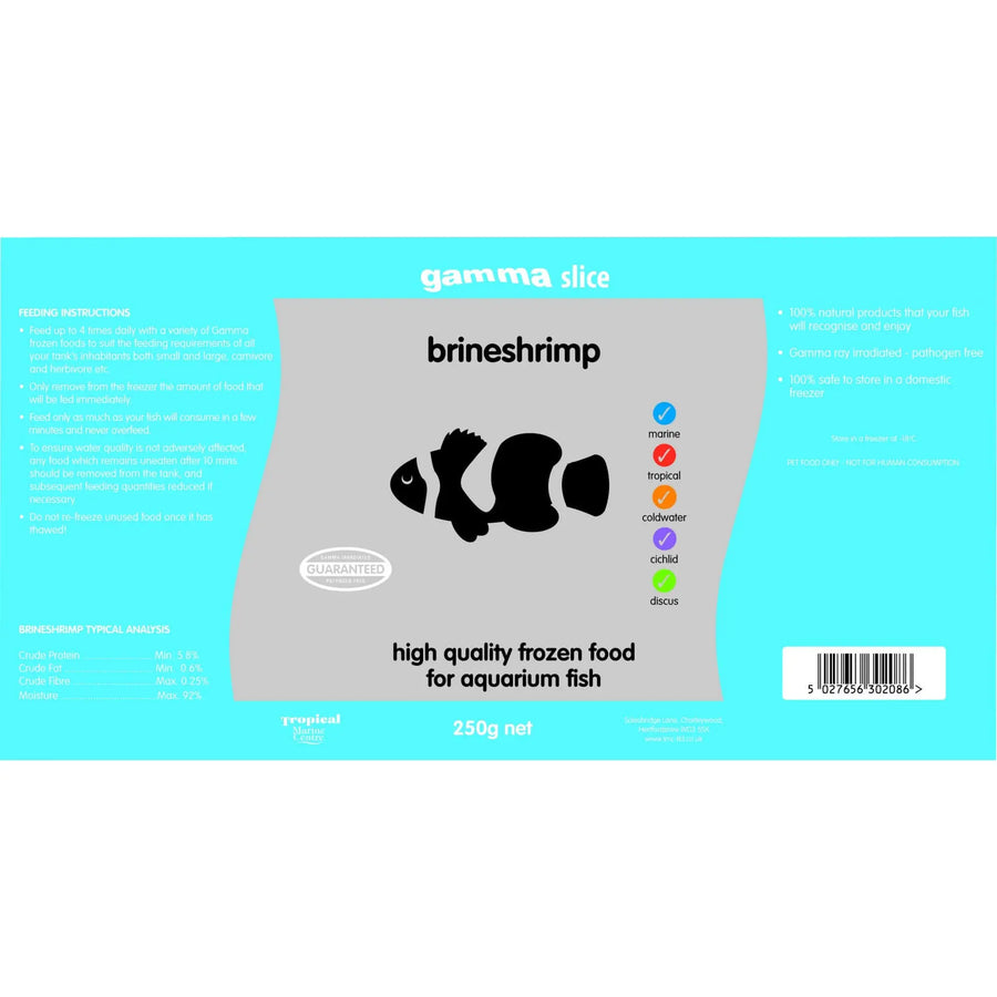 Buy Gamma Slice Brineshrimp 250g (ZGF415) Online at £4.49 from Reptile Centre