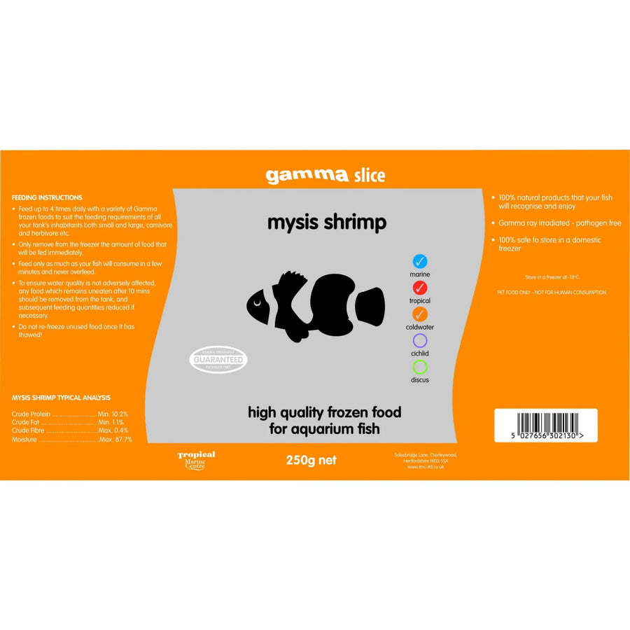 Buy Gamma Slice Mysis 250g (ZGF423) Online at £4.99 from Reptile Centre
