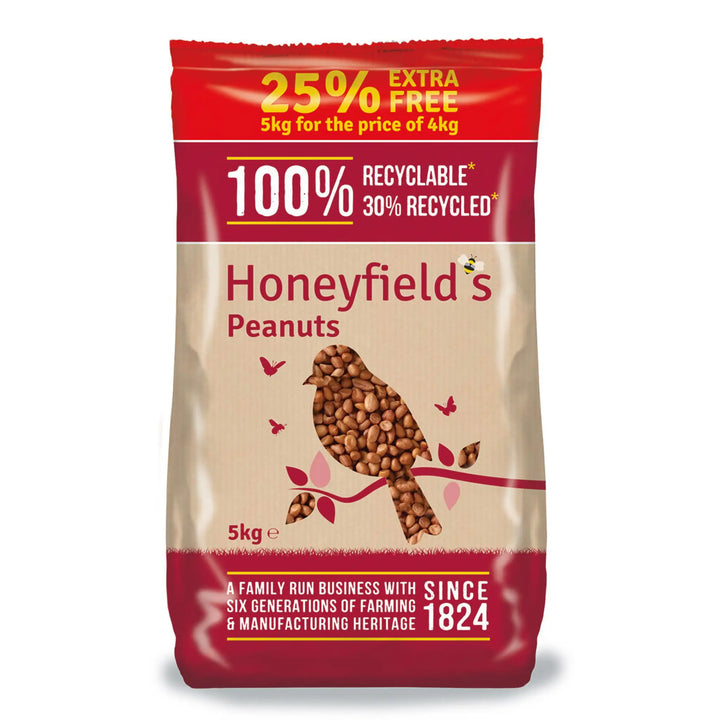 Honeyfield’s Peanuts Wild Bird Food 5Kg Wildlife Supplies