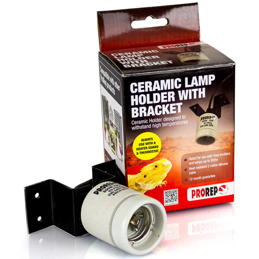 ProRep Ceramic Lamp Holder With Bracket Twin Bundle