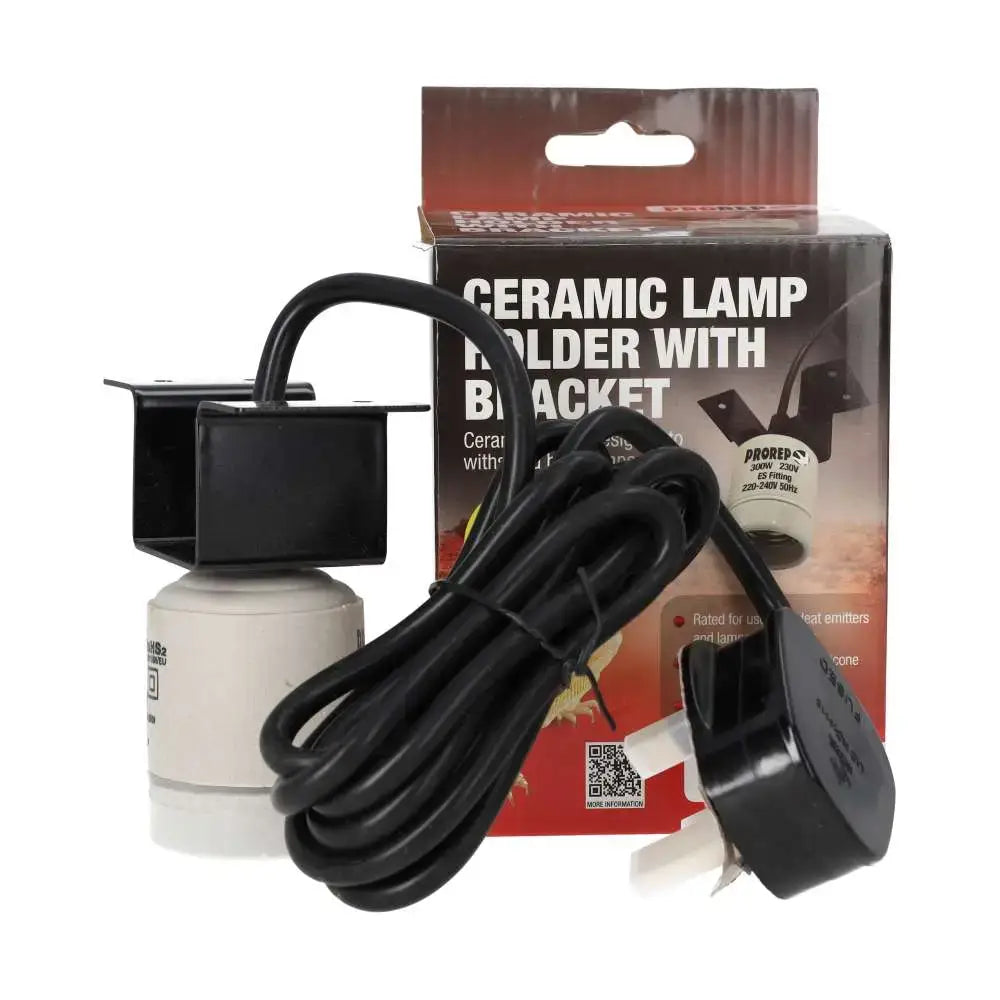 Buy ProRep Ceramic Lamp Holder With Bracket Twin Bundle online