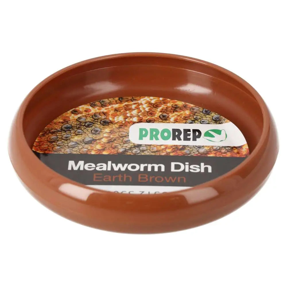 Prorep Mealworm Dish 120Mm / Earth Brown Decor