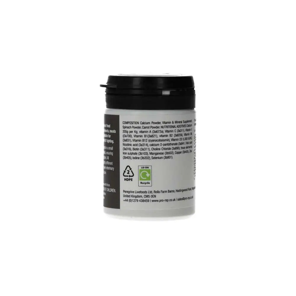 ProRep NutriRep LOW D3 Calcium Supplement  - back label 