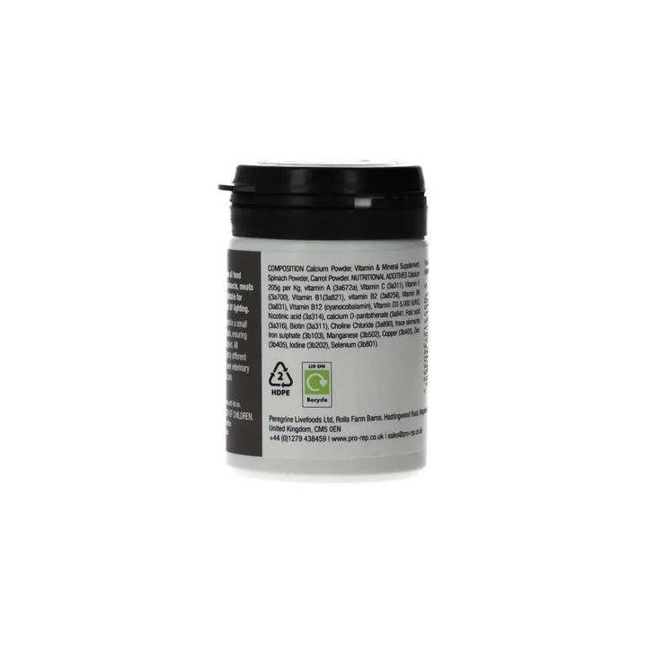 ProRep NutriRep LOW D3 Calcium Supplement  - back label 