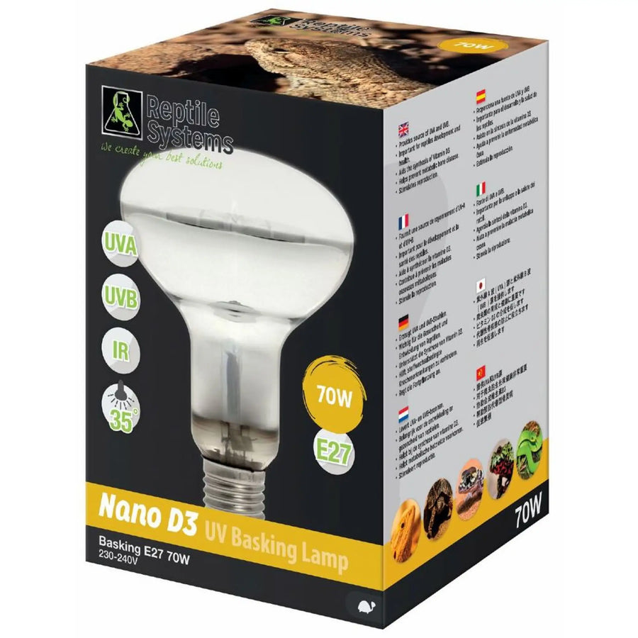 Buy Reptile Systems D3 UV Basking Lamp (LRB070) Online at £41.59 from Reptile Centre