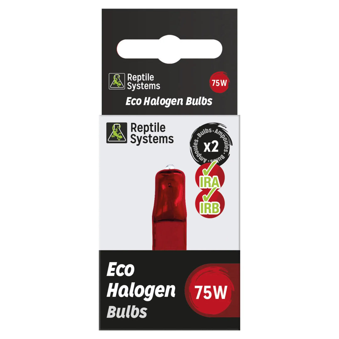 Reptile Systems Eco Halogen 2 Replacement Lamps Red 75w
