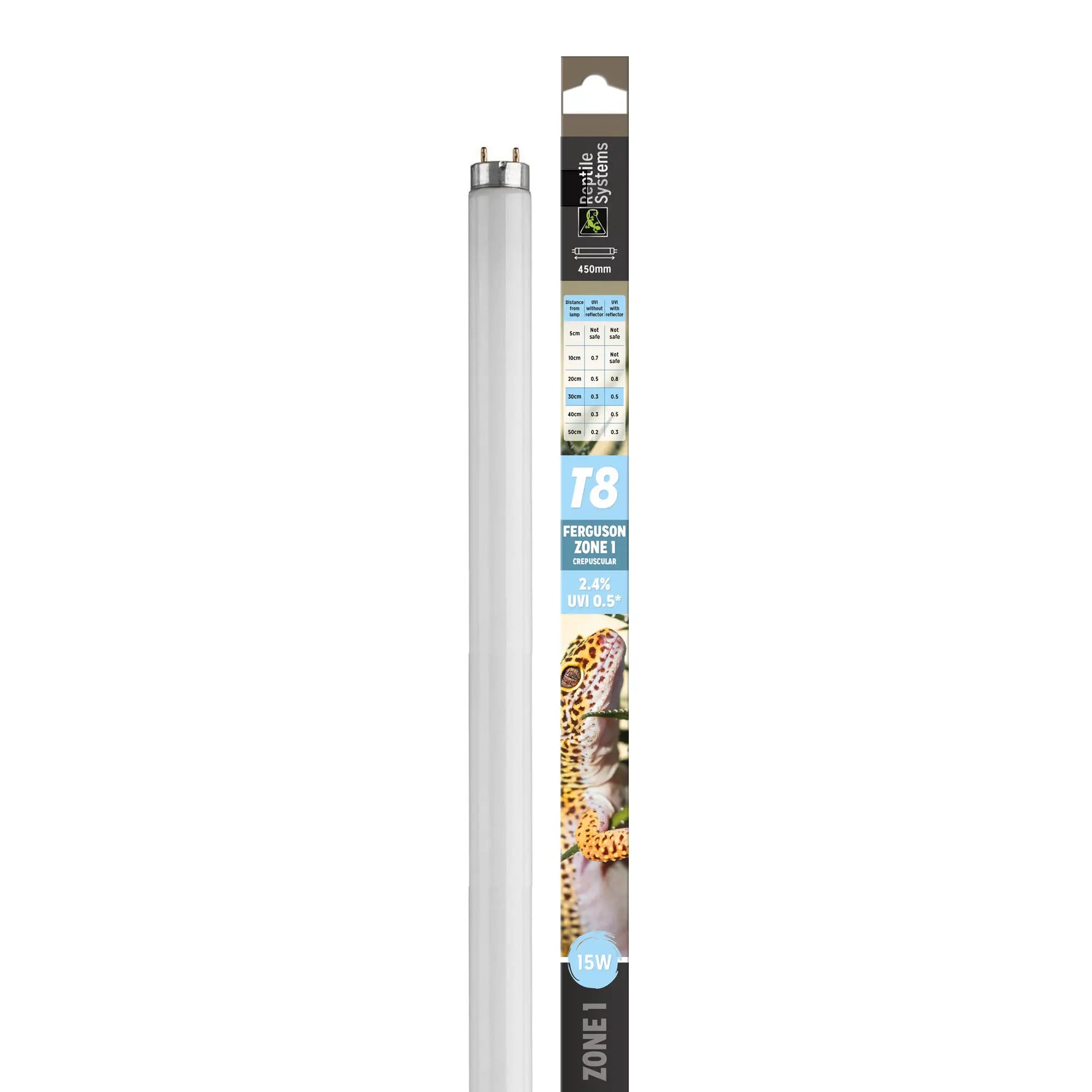 Reptile Systems T8 UVB Lamp Ferguson Zone 1 2.4%