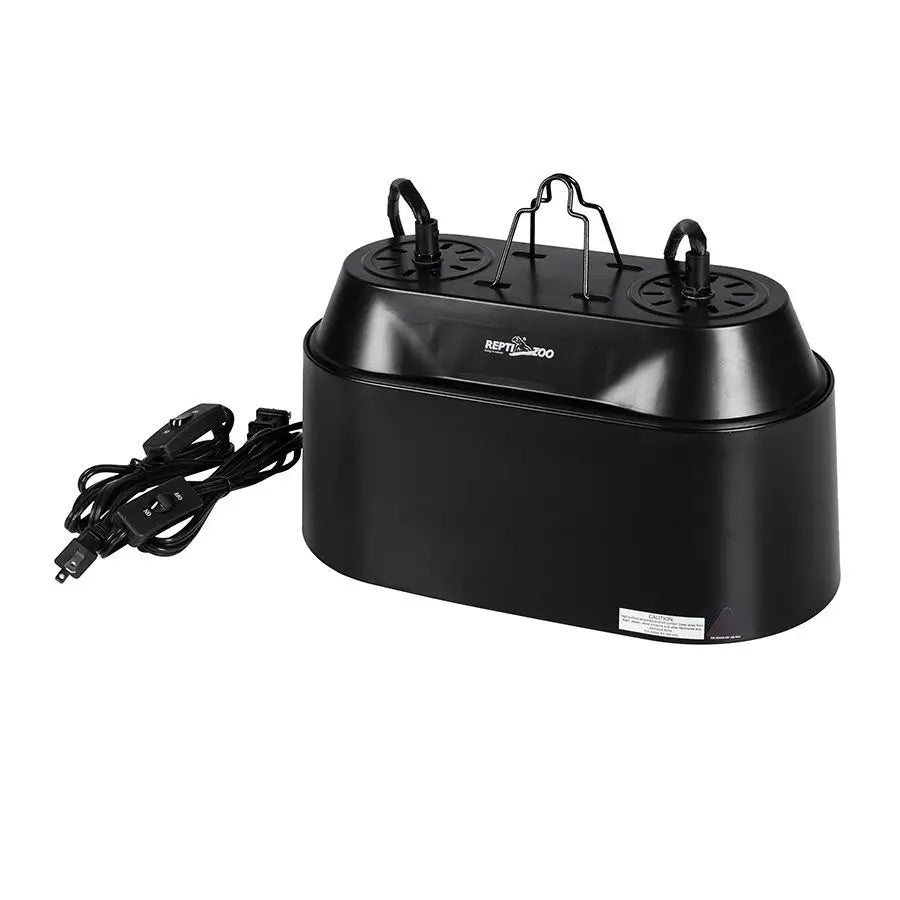 Reptizoo 2 In 1 Double Dome Lamp Fixture 200W Lighting