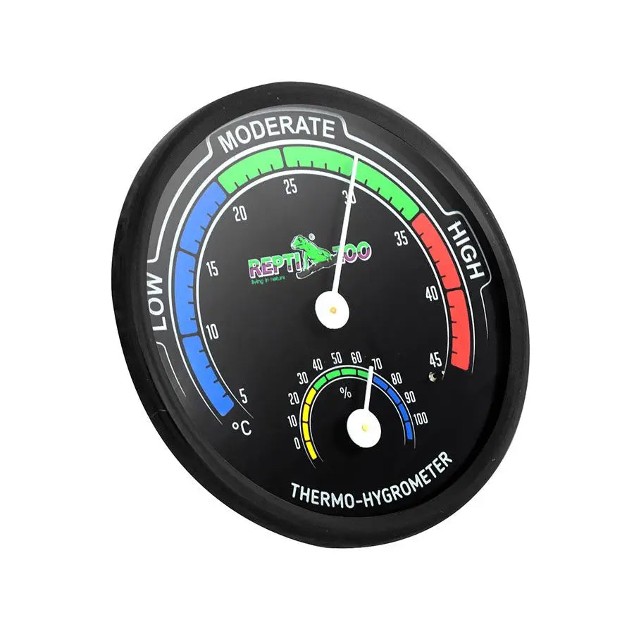 Reptizoo Dial Thermo-Hygrometer Glow-In-Dark Heating