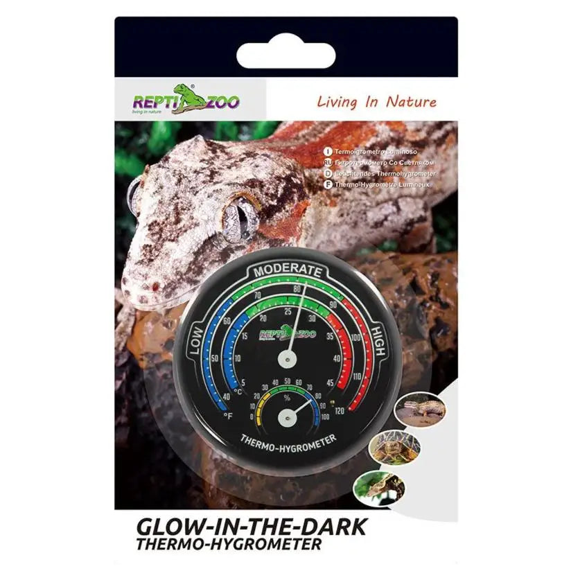 Buy ReptiZoo Dial Thermo-Hygrometer Glow-In-Dark online