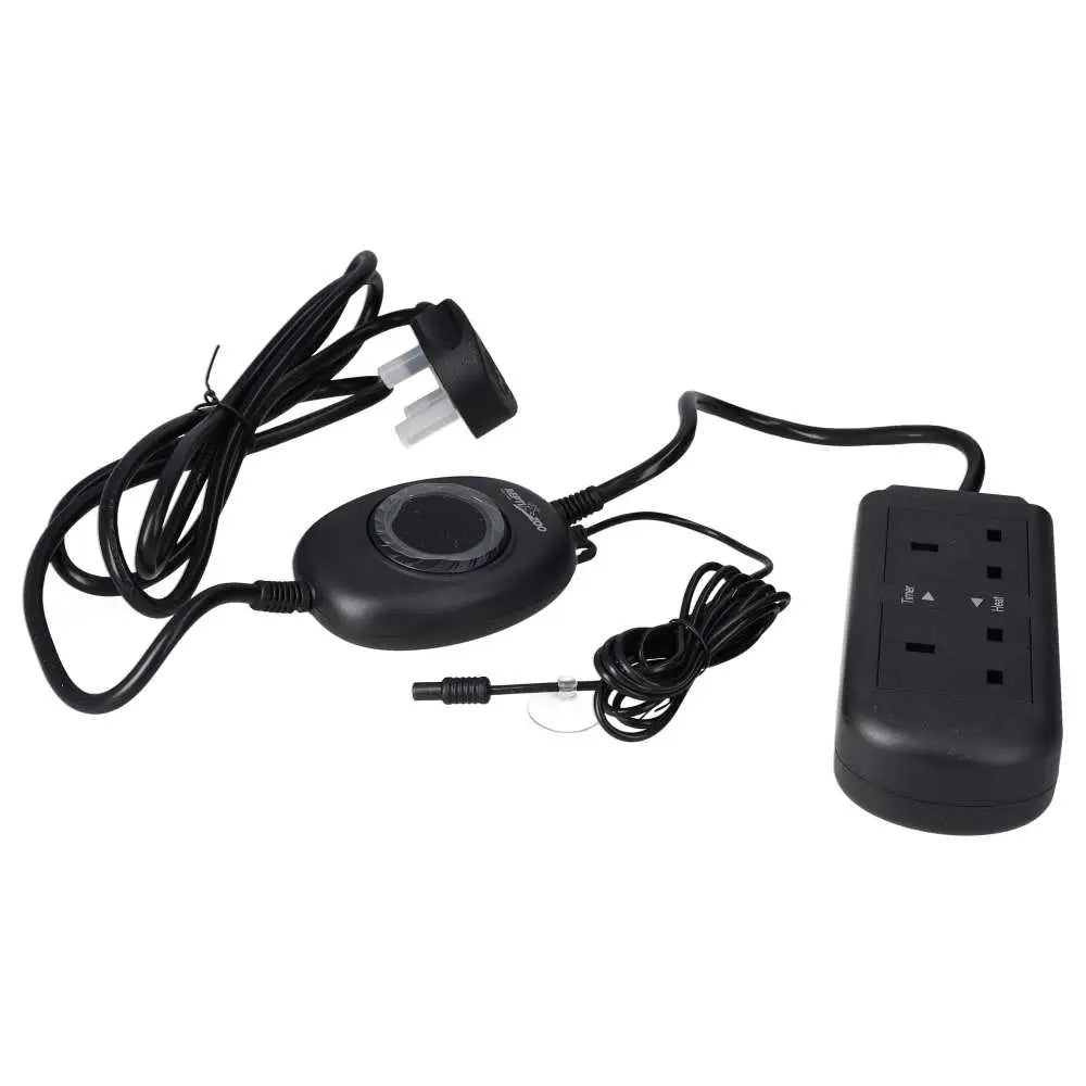 ReptiZoo Dual Plug Dimming Stat & Timer 300w Heating