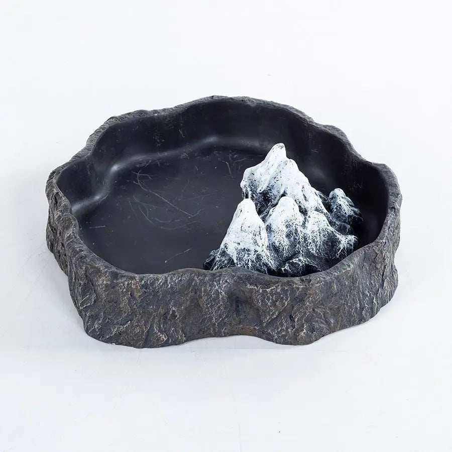 Reptizoo Mountain Food And Water Dish Set Decor