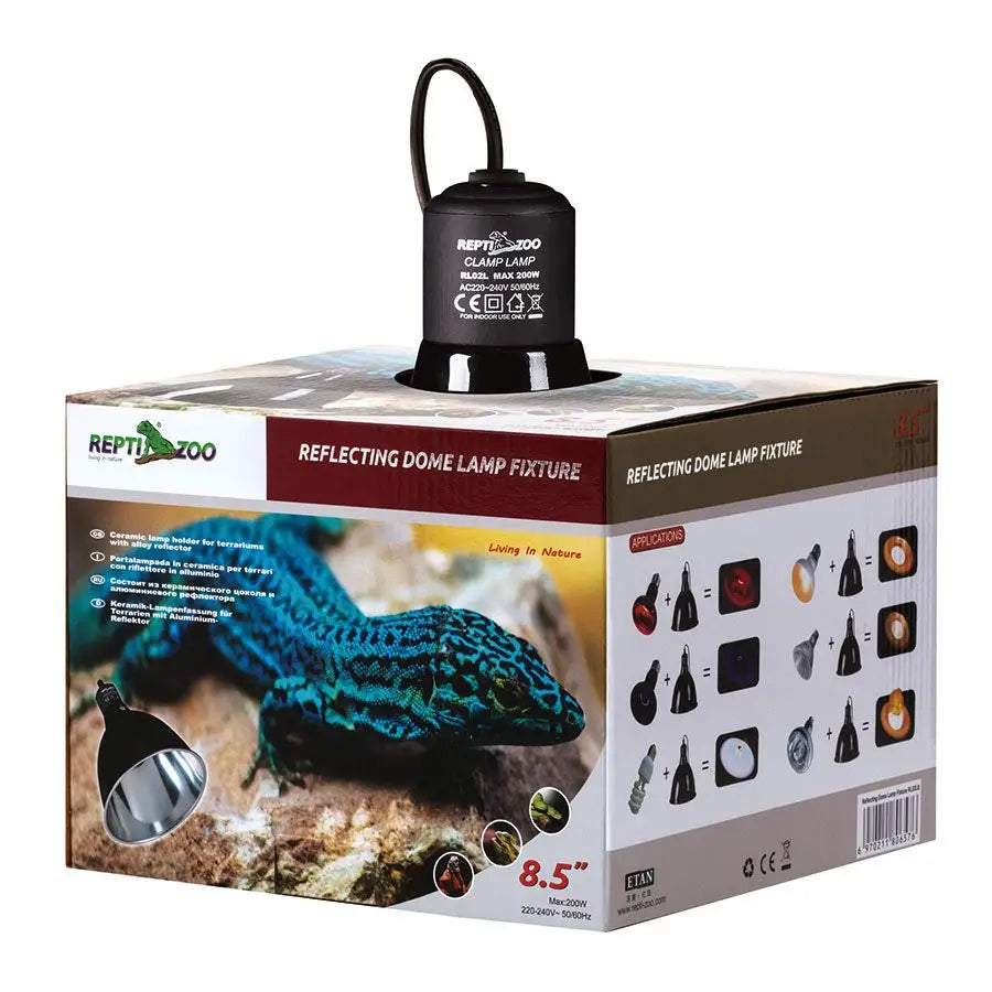 Reptizoo Reflecting Dome Lamp Fixture 200W Lighting