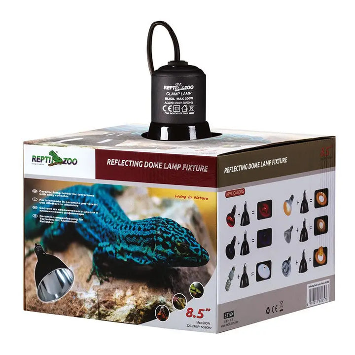 Reptizoo Reflecting Dome Lamp Fixture 200W Lighting