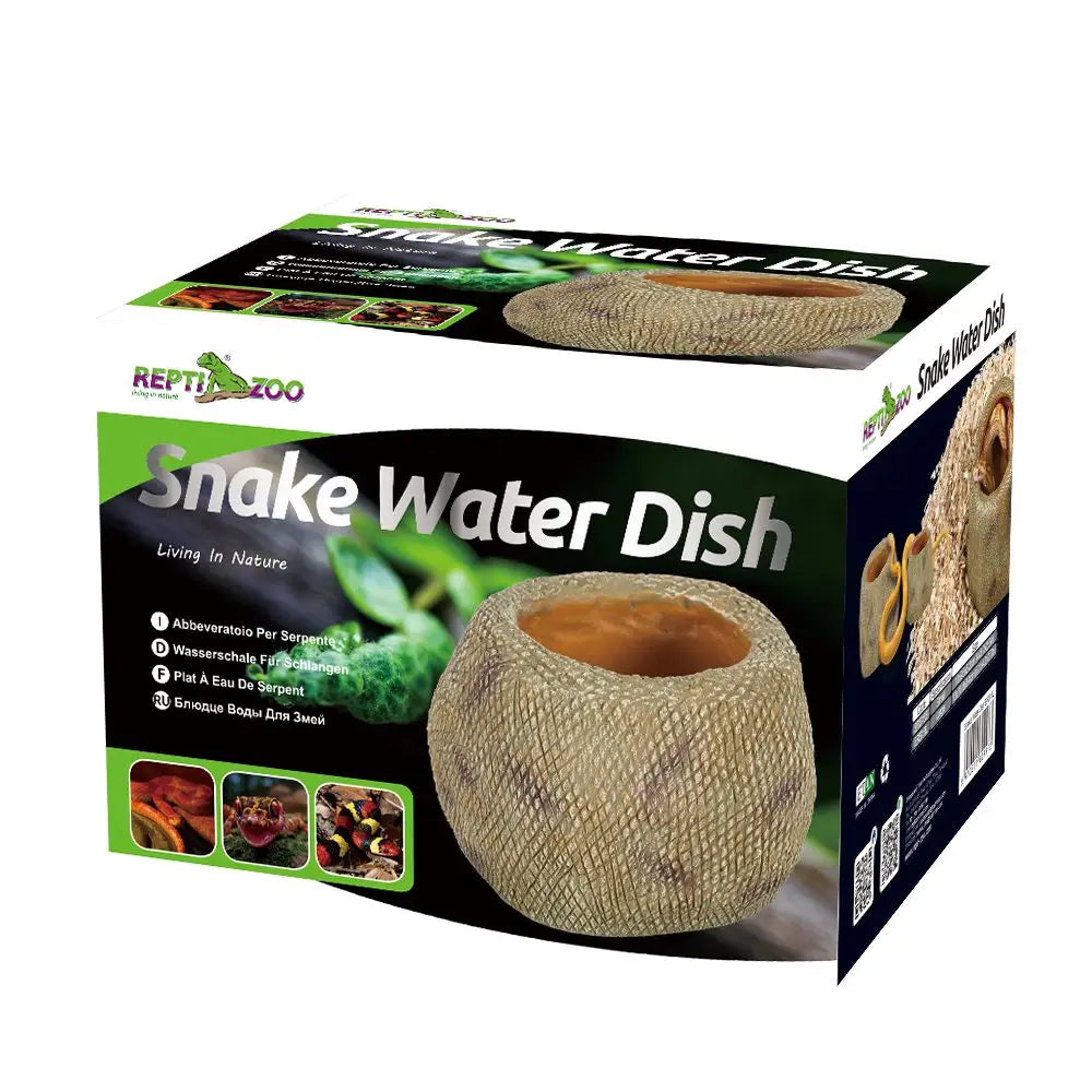 Reptizoo Snake Water Dish Large 13X10.8X9.4Cm Decor