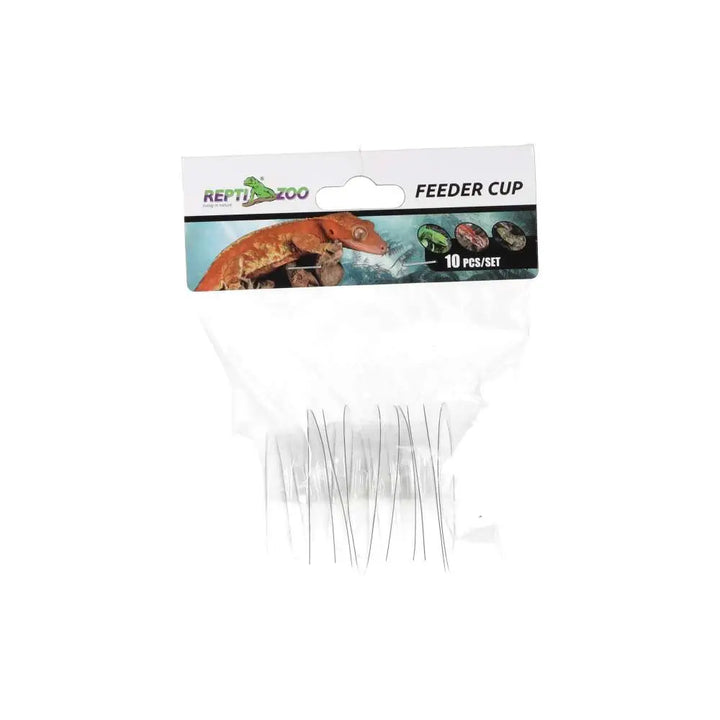 ReptiZoo Spare Feeder Dishes 10-Pack - pack