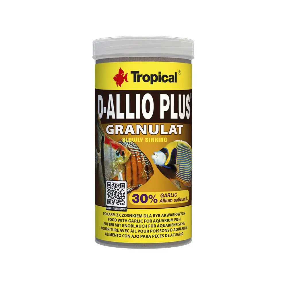Tropical D-Allio Plus Granulat 250ml/150g
- front label of 150g tub
