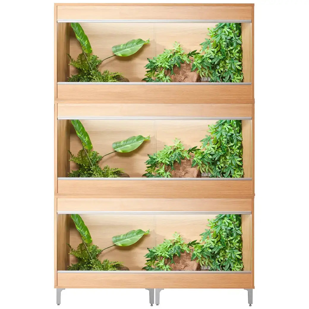Buy Vivexotic Repti-Home 3-Stack Vivariums - Maxi Large 115cm Oak online