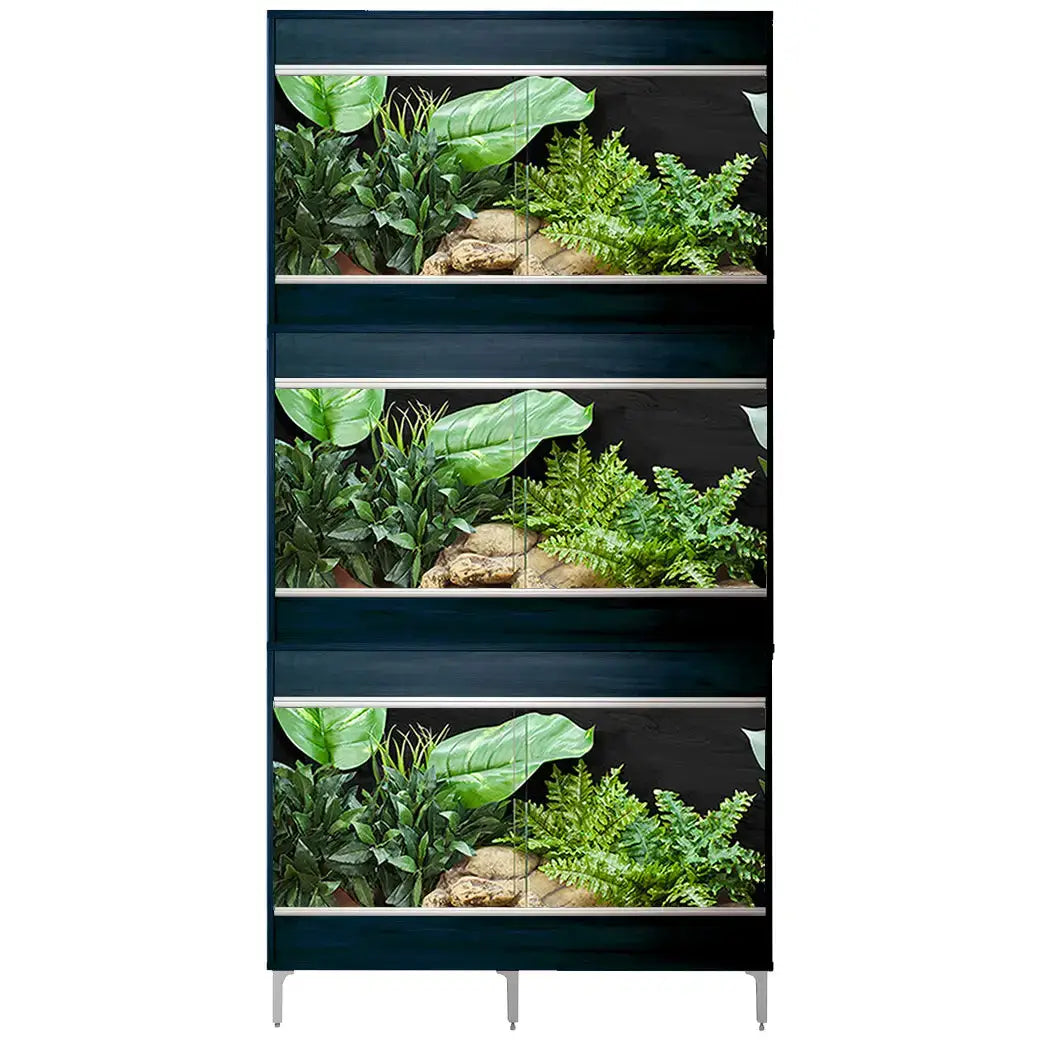 Buy Vivexotic Repti-Home 3-Stack Vivariums - Maxi Medium 86cm Black online