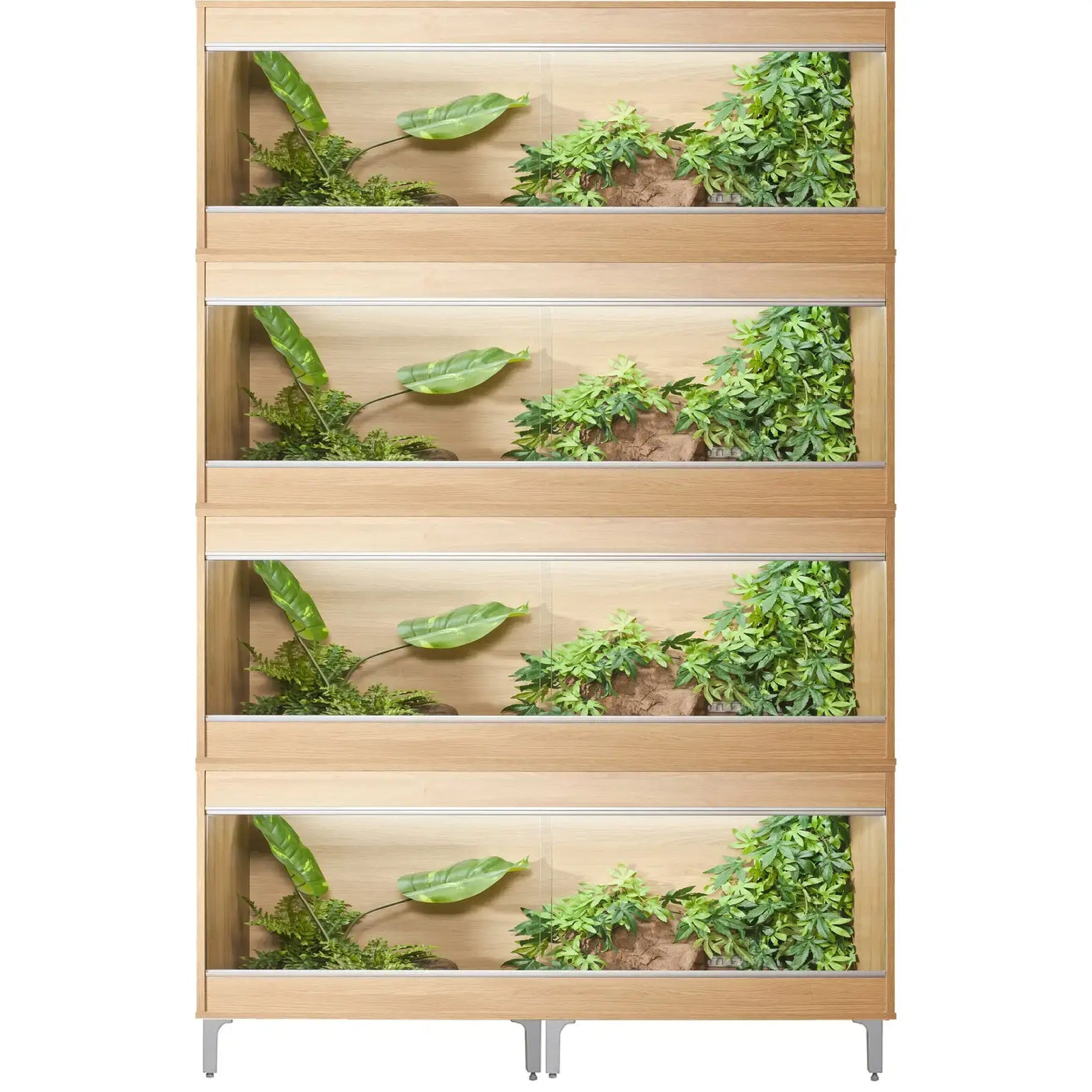 Buy Vivexotic Repti-Home 4-Stack Vivariums - Large with Feet 115cm Oak online
