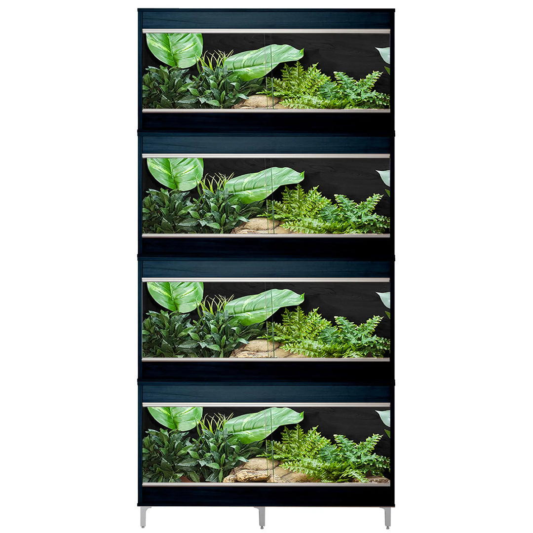 Buy Vivexotic Repti-Home 4-Stack Vivariums - Medium with Feet 86cm (TVV186B|TVV186B|TVV186B|TVV186B|TVV902|TVV902|TVV902) Online at £330.77 from Reptile Centre