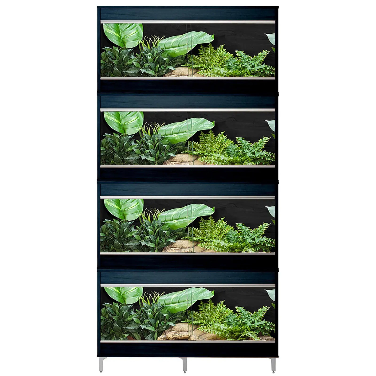 Buy Vivexotic Repti-Home 4-Stack Vivariums - Medium with Feet 86cm Black online