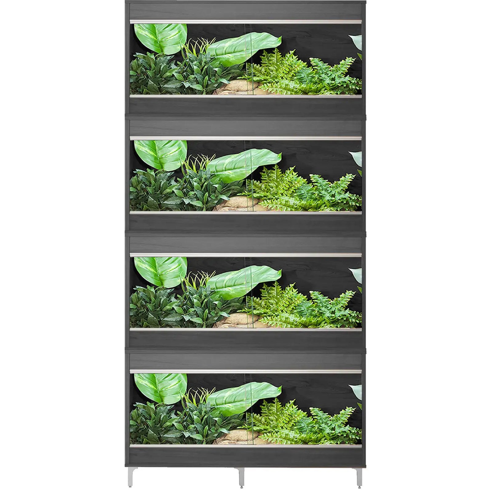 Buy Vivexotic Repti-Home 4-Stack Vivariums - Medium with Feet 86cm Grey online