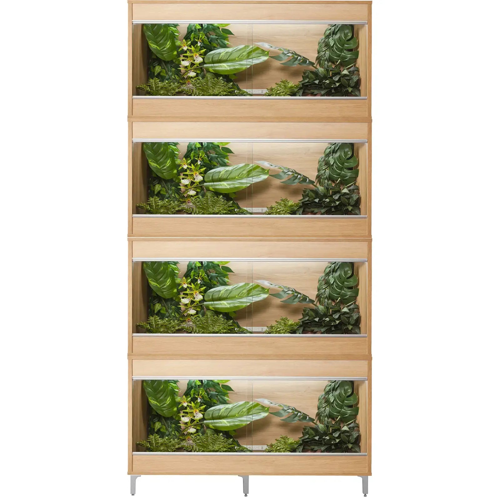Buy Vivexotic Repti-Home 4-Stack Vivariums - Medium with Feet 86cm Oak online