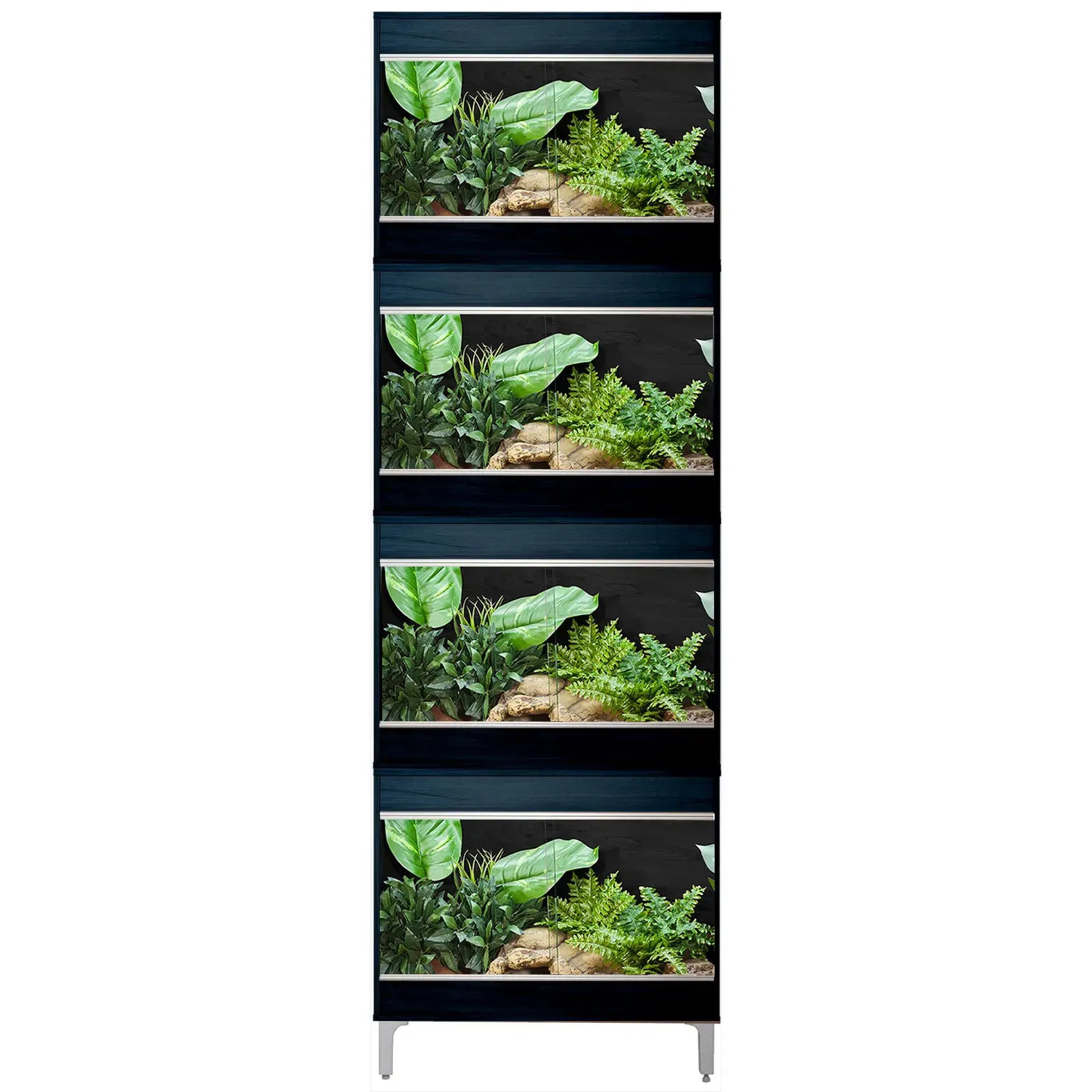Buy Vivexotic Repti-Home 4-Stack Vivariums - Small with Feet 57.5cm Black online