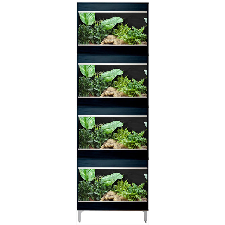 Buy Vivexotic Repti-Home 4-Stack Vivariums - Small with Feet 57.5cm (TVV183B|TVV183B|TVV183B|TVV183B|TVV902|TVV902) Online at £255.18 from Reptile Centre