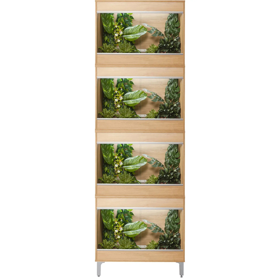 Buy Vivexotic Repti-Home 4-Stack Vivariums - Small with Feet 57.5cm (TVV182|TVV182|TVV182|TVV182|TVV902|TVV902) Online at £255.18 from Reptile Centre