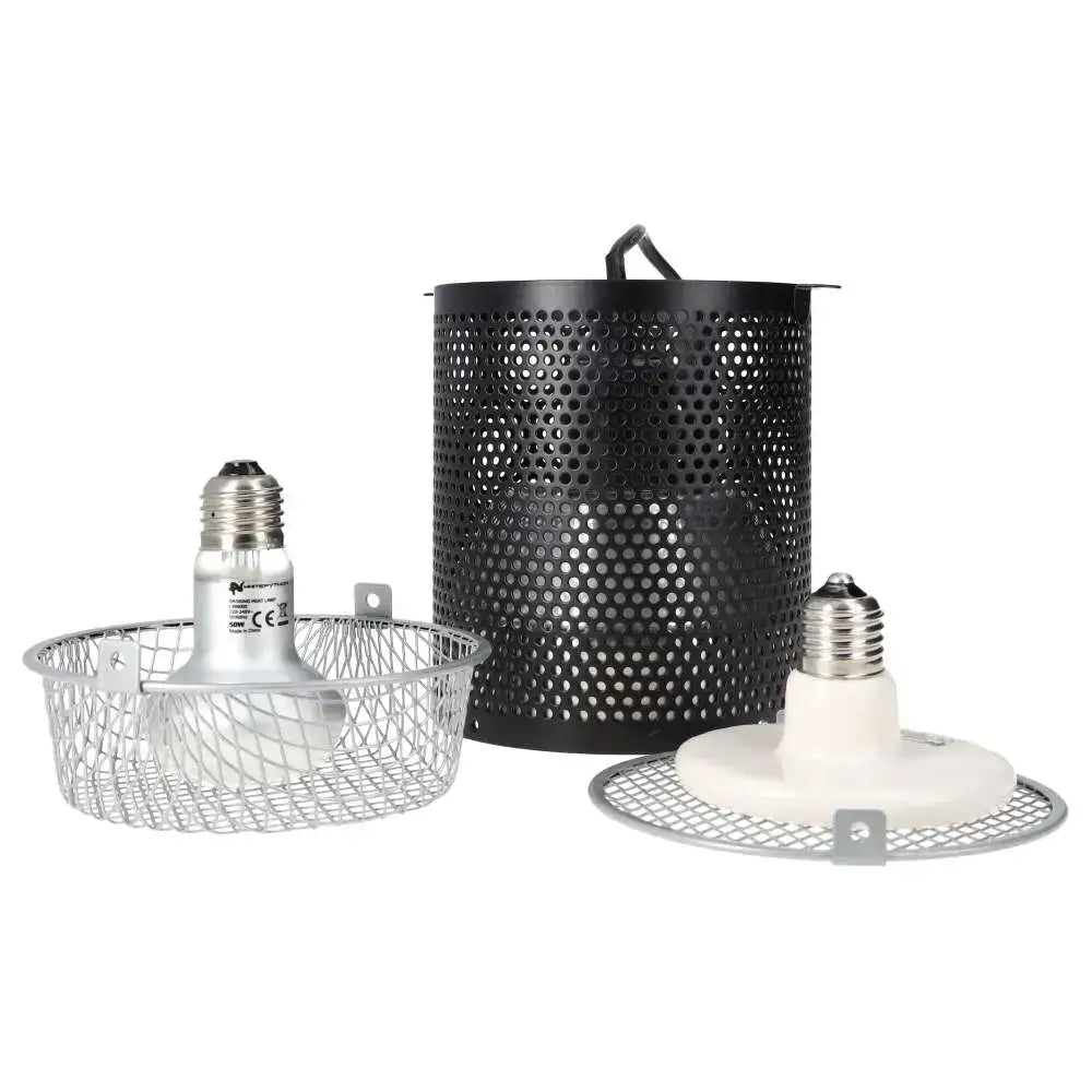 A Midnight Black White Python 4-in-1 lamp disassembled